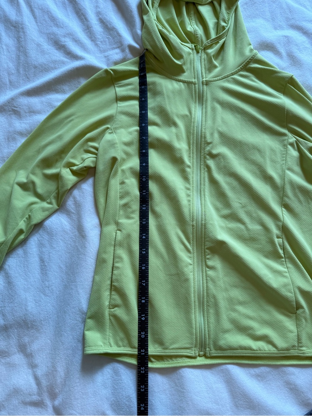 Uniqlo Lime Green Hooded Zip Jacket - Women